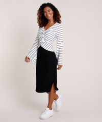 Saia-Feminina-Midi-Canelada-com-Fendas-Preta-9840832-Preto_3