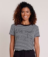 Blusa-Feminina-Listrada--Live-More--Manga-Curta-Decote-Redondo-Preta-9861764-Preto_1