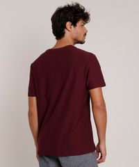 Camiseta-Masculina-Basica-Flame-Manga-Curta-Gola-V-Vinho-9595137-Vinho_2