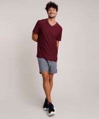 Camiseta-Masculina-Basica-Flame-Manga-Curta-Gola-V-Vinho-9595137-Vinho_3