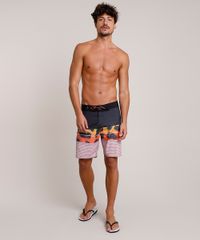 Bermuda-Surf-Masculina-com-Listras-e-Folhagem--Preta-9743856-Preto_3