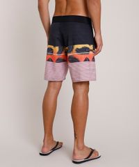 Bermuda-Surf-Masculina-com-Listras-e-Folhagem--Preta-9743856-Preto_4