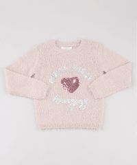 Sueter-Infantil-Felpado-com-Paetes--Make-Today-Amazing--Rose-9797540-Rose_1