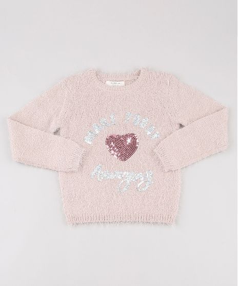Sueter-Infantil-Felpado-com-Paetes--Make-Today-Amazing--Rose-9797540-Rose_1