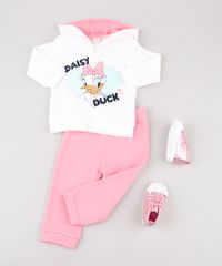 Conjunto-Infantil-Margarida-de-Blusao-com-Capuz-Branco---Calca-em-Moletom-Felpado-Rosa-9686044-Rosa_3