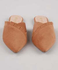 Mule-Feminino-Via-Uno-Bico-Fino-com-Babado-Caramelo-9840234-Caramelo_4