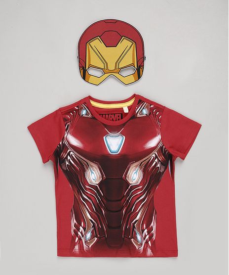 Camiseta-Infantil-Carnaval-Homem-de-Ferro-Manga-Curta---Mascara-Vermelha-9838317-Vermelho_1