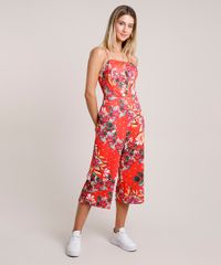 Macacao-Feminino-Pantacourt-Estampado-Floral-com-Botoes-Alca-Fina-Vermelho-9780553-Vermelho_3