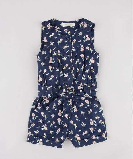 Macaquinho-Infantil-Estampado-Floral-com-Botoes-Sem-Manga-Azul-Marinho-9515353-Azul_Marinho_1