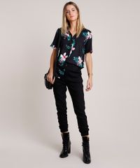 Calca-de-Sarja-Feminina-Sawary-Jogger-Cintura-Alta-Preta-9941565-Preto_3