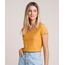 Blusa-Feminina-Basica-Flame-Manga-Curta-Decote-V-Mostarda-1-8525926-Mostarda_1_1
