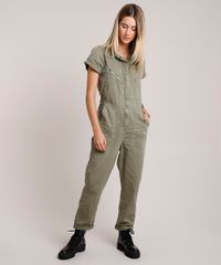 Macacao-de-Sarja-Feminino-com-Bolsos-Manga-Curta-Verde-Militar-9758585-Verde_Militar_3