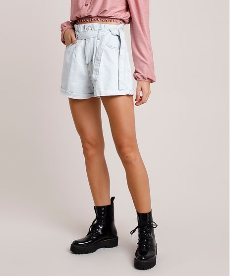 Short-Jeans-Feminino-Clochard-Cintura-Super-Alta-com-Faixa-para-Amarrar-Azul-Claro-9854728-Azul_Claro_1