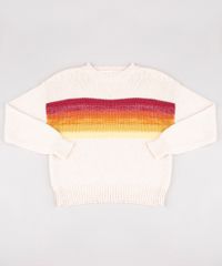 Sueter-Infantil-em-Trico-com-Listras-Bege-9811626-Bege_1