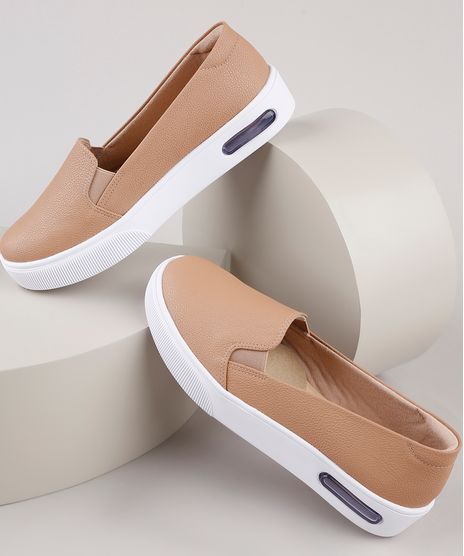 Tenis-Slip-On-Feminino-Modare-Ultra-Conforto-Bege-9904587-Bege_1