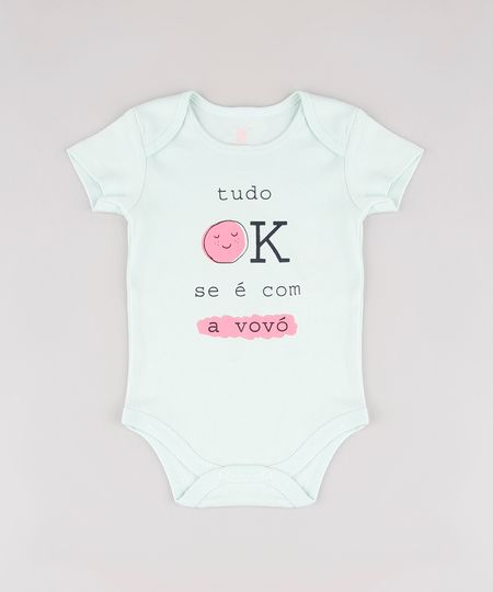 Body-Infantil--Tudo-Ok-Se-e-com-a-Vovo--Manga-Curta-Verde-Claro-9697241-Verde_Claro_1