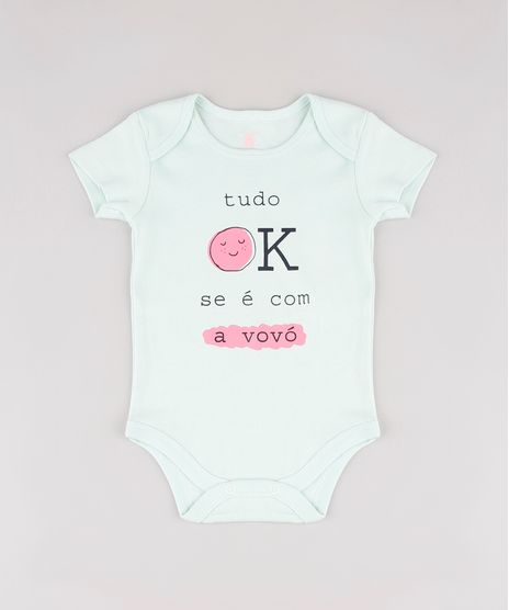Body-Infantil--Tudo-Ok-Se-e-com-a-Vovo--Manga-Curta-Verde-Claro-9697241-Verde_Claro_1