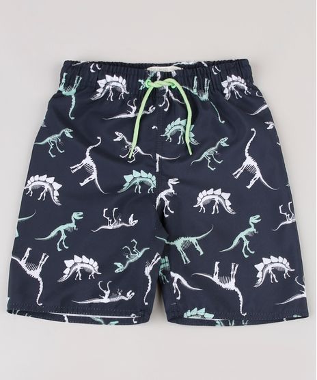 Bermuda-Surf-Infantil-Estampada-Esqueletos-de-Dinossauro-Azul-Marinho-9728400-Azul_Marinho_1