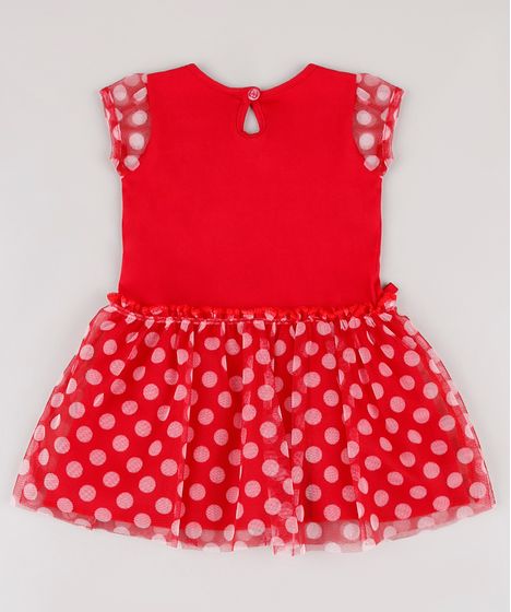 vestido infantil minnie