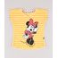 Blusa-Infantil-Minnie-com-Listras-e-Glitter-Manga-Curta-Mostarda-9878469-Mostarda_1