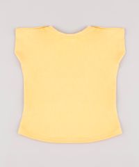 Blusa-Infantil-Minnie-com-Listras-e-Glitter-Manga-Curta-Mostarda-9878469-Mostarda_2