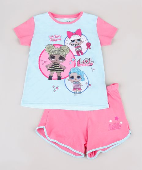 Pijama-Infantil-LOL-Surprise-Manga-Curta-Azul-Claro-9844006-Azul_Claro_1