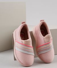 Tenis-Infantil-Molekinha-Running-com-Recorte-Listrado-Rosa-Claro-9903547-Rosa_Claro_1