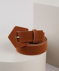 Cinto-Feminino-em-Suede-com-Fivela-Geometrica-Marrom-9923948-Marrom_2