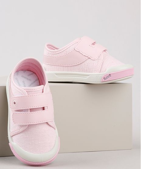 Tenis-Infantil-Pimpolho-com-Velcro-e-Recorte-em-Verniz-Rosa-Claro-9922860-Rosa_Claro_1