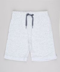 Bermuda-Infantil-Basica-em-Moletom-com-Bolso-Barra-Dobrada-Cinza-Mescla-Claro-9936162-Cinza_Mescla_Claro_1