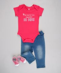 Body-Infantil--Princesa-pequenina-do-papai--Manga-Curta-Rosa-Escuro-9697250-Rosa_Escuro_3