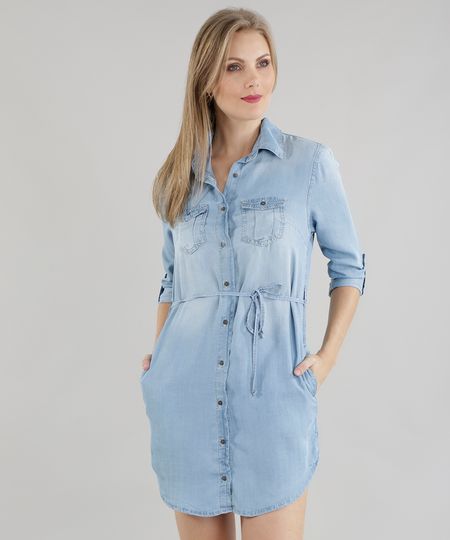 Vestido-Chemise-Jeans-Azul-Claro-8604883-Azul_Claro_1 Vestido-Chemise-Jeans-Azul-Claro-8604883-Azul_Claro_1