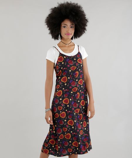 vestido midi com blusa