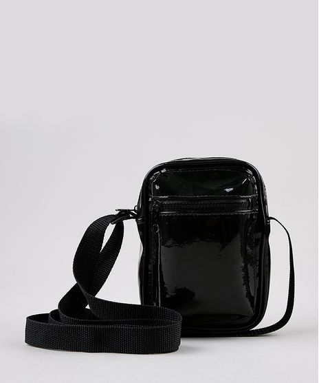 Bolsa-Shoulder-Bag-Unissex-Transversal-Pequena-em-Verniz-Preta-9844805-Preto_1