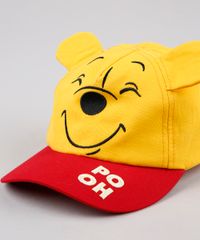 Bone-Infantil-Aba-Curva-Ursinho-Pooh-com-Orelhinhas-e-Bordado-Amarelo-9888502-Amarelo_2