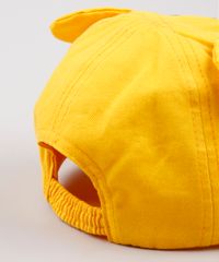 Bone-Infantil-Aba-Curva-Ursinho-Pooh-com-Orelhinhas-e-Bordado-Amarelo-9888502-Amarelo_3
