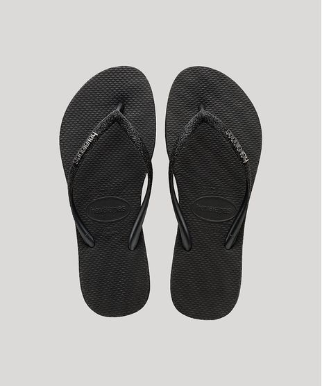 Chinelo-Havaianas-Feminino-Slim-Sparkle-com-Glitter-Preto-9818684-Preto_1