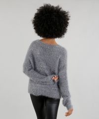 Sueter-em-Trico-com-Paete-Cinza-Mescla-8496704-Cinza_Mescla_2