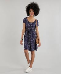 Vestido-Estampado-de-Abacaxi-Azul-Marinho-8501293-Azul_Marinho_3