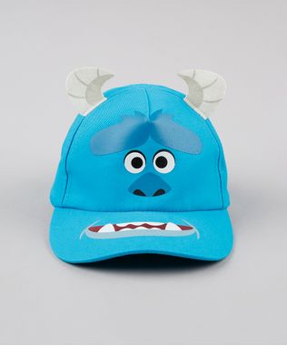 Bone-Infantil-Carnaval-Aba-Curva-James-Sullivan-Monstros-S-A--Azul-Claro-9888496-Azul_Claro_1
