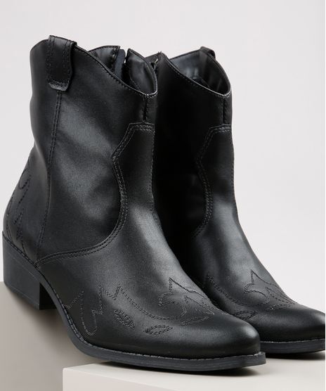 Bota-Feminina-Country-Via-Uno-Cano-Curto-Salto-Baixo-Preta-9919093-Preto_1