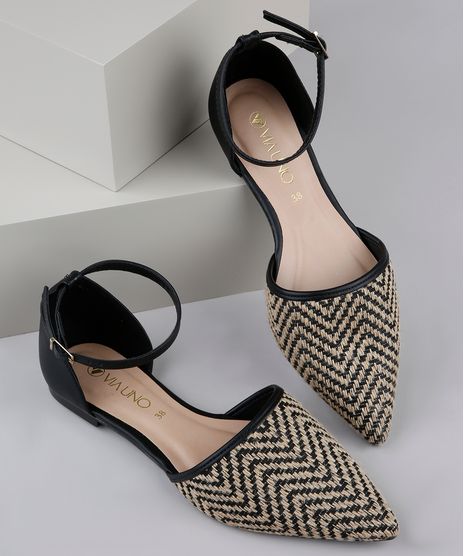 Sapatilha-Feminina-Via-Uno-Aberta-Bico-Fino-Chevron-com-Cordao-Preta-9840221-Preto_1