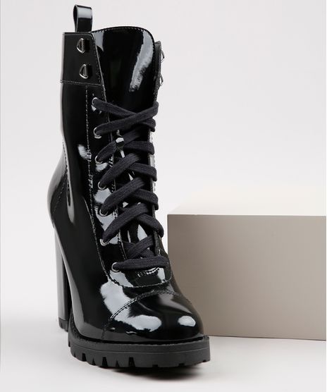 Bota-Coturno-Feminina-Oneself-Cano-Medio-Salto-Alto-Grosso-Tratorada-em-Vinil-Preta-9906520-Preto_1