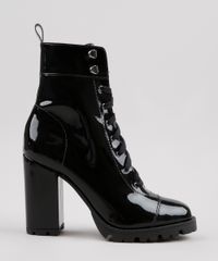 Bota-Coturno-Feminina-Oneself-Cano-Medio-Salto-Alto-Grosso-Tratorada-em-Vinil-Preta-9906520-Preto_2
