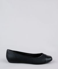 Sapatilha-Feminina-Via-Uno-Bico-Redondo-com-Recorte-Texturizado-Cobra-Preta-9837629-Preto_2