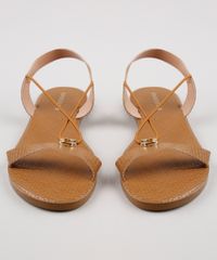 Rasteirinha-Feminina-Oneself-Texturizada-Tresse-com-Elastico-Caramelo-9728908-Caramelo_4