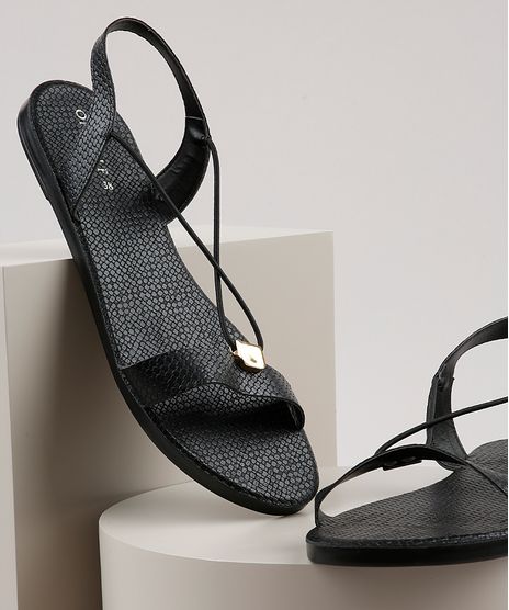 Rasteirinha-Feminina-Oneself-Texturizada-Tresse-com-Elastico-Preta-9728909-Preto_1