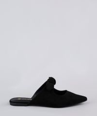 Mule-Feminino-Via-Uno-Bico-Fino-em-Suede-com-No-Preto-9837630-Preto_2