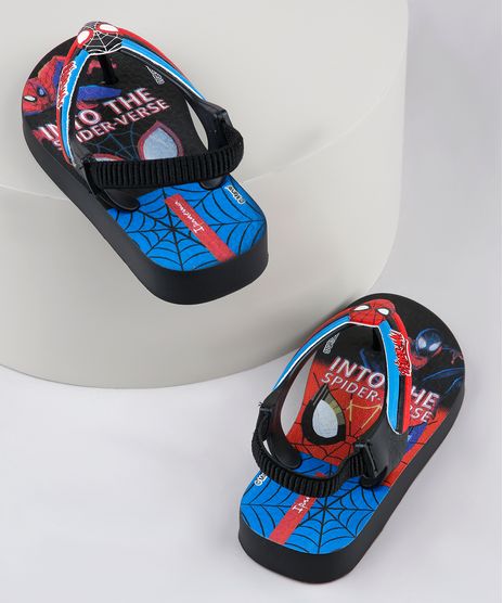 Chinelo-Infantil-Ipanema-Homem-Aranha-com-Elastico-Preto-9839001-Preto_1