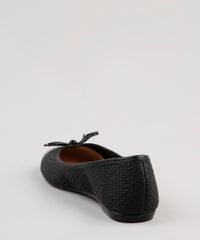 Sapatilha-Feminina-Moleca-Bico-Redondo-Texturizada-Tresse-com-Laco-Preta-9890626-Preto_3